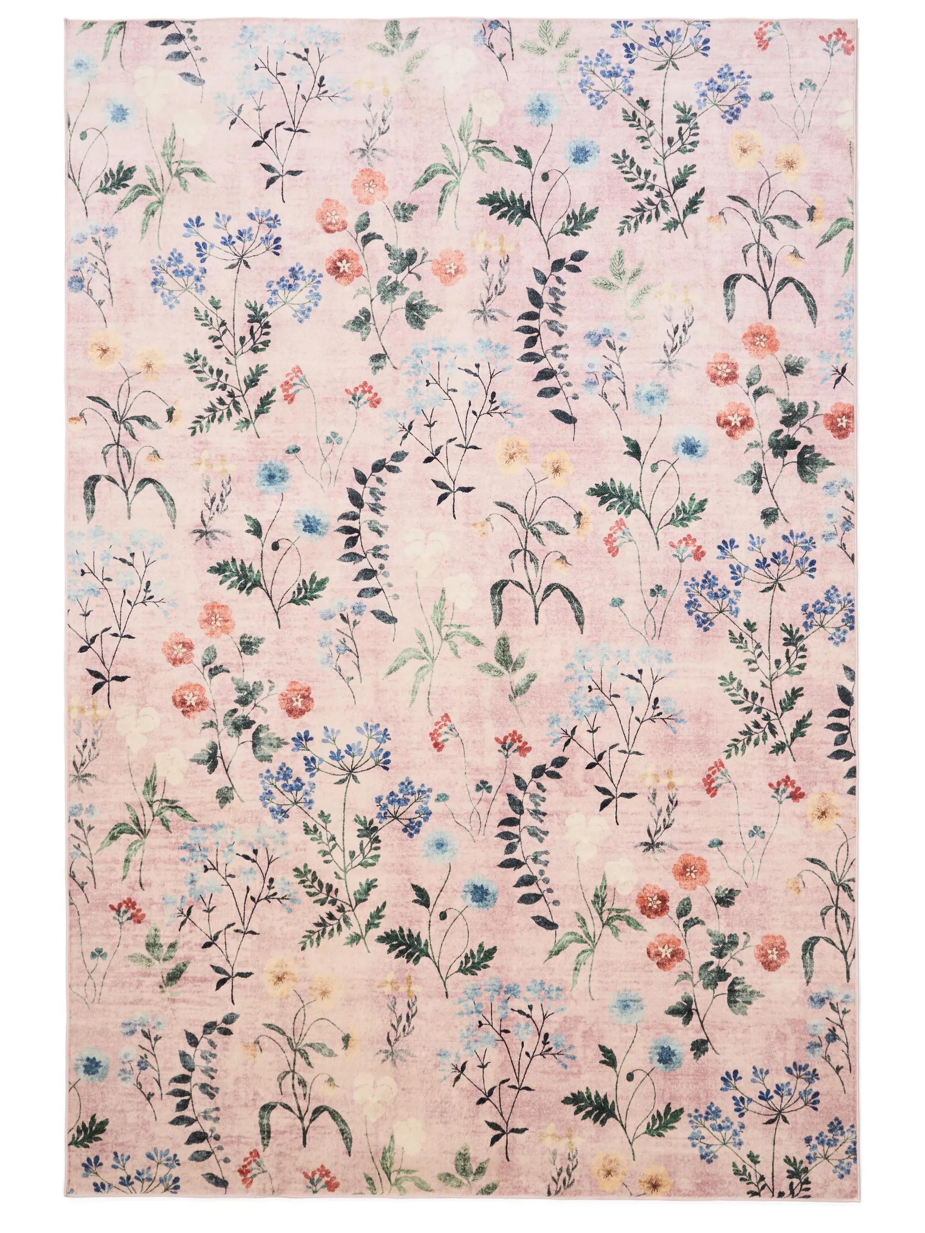 Covor lavabil Milly – Multicolor/Roz