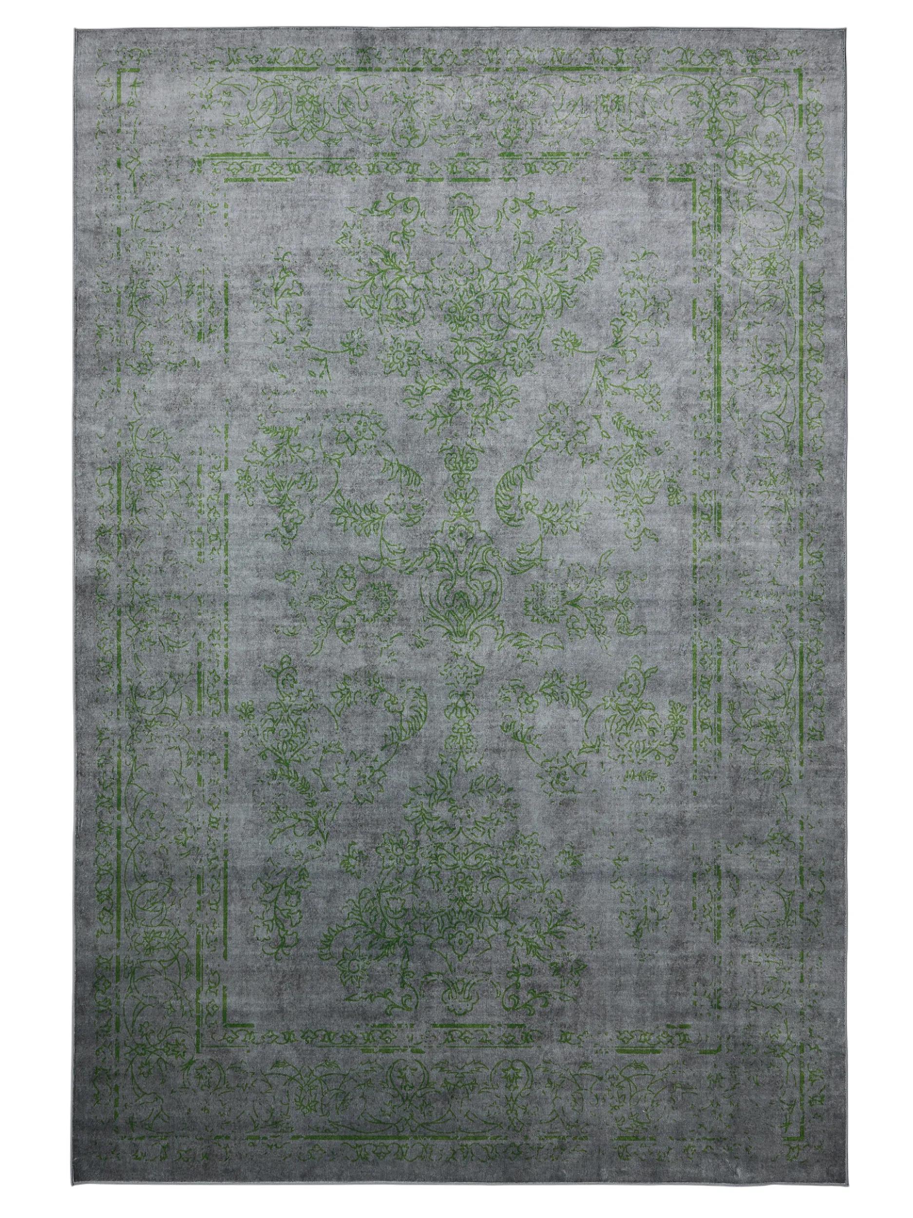 Covor lavabil Miray – Gri/Verde