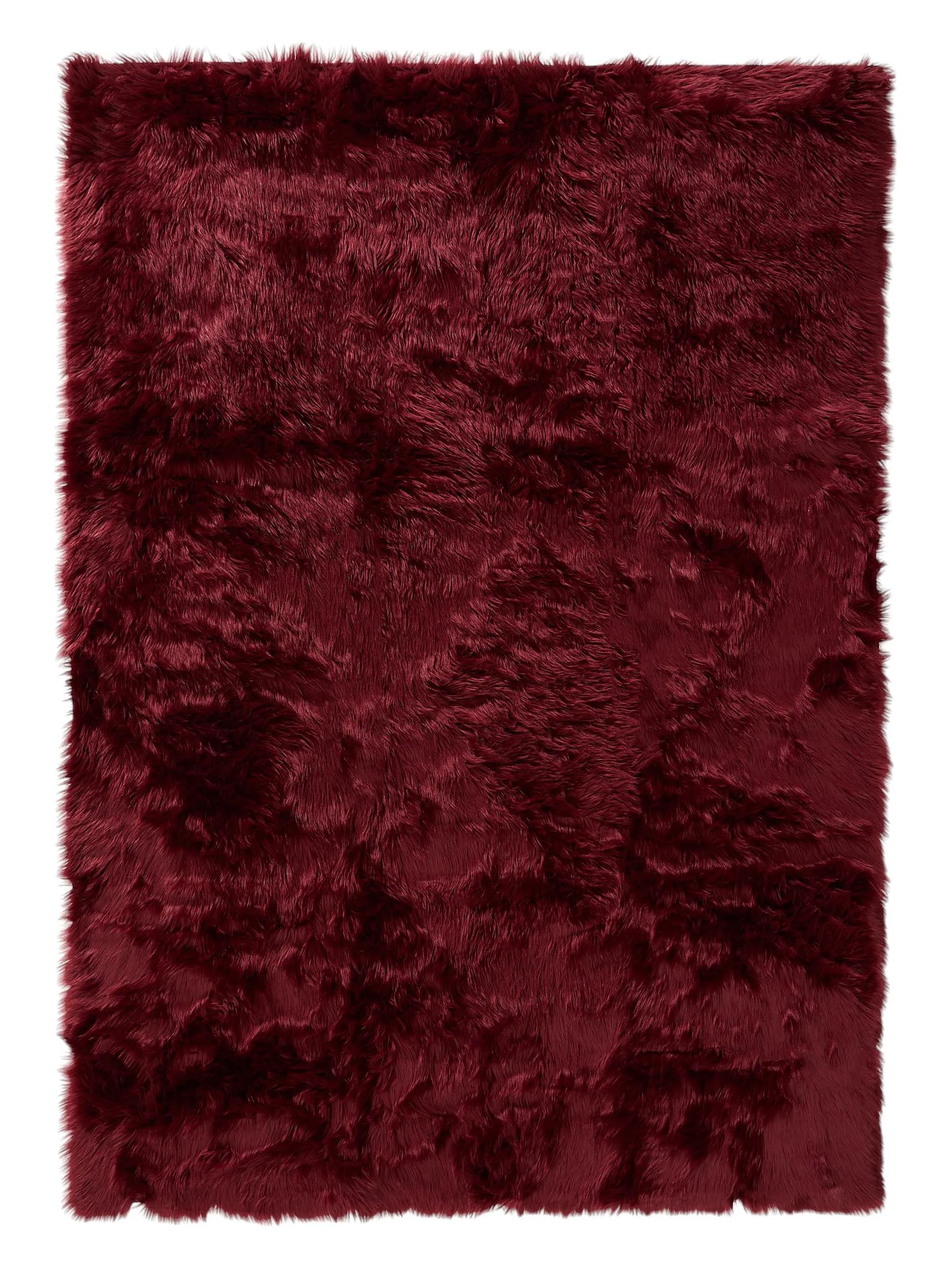 Covor shaggy lavabil Nanuk – Bordo