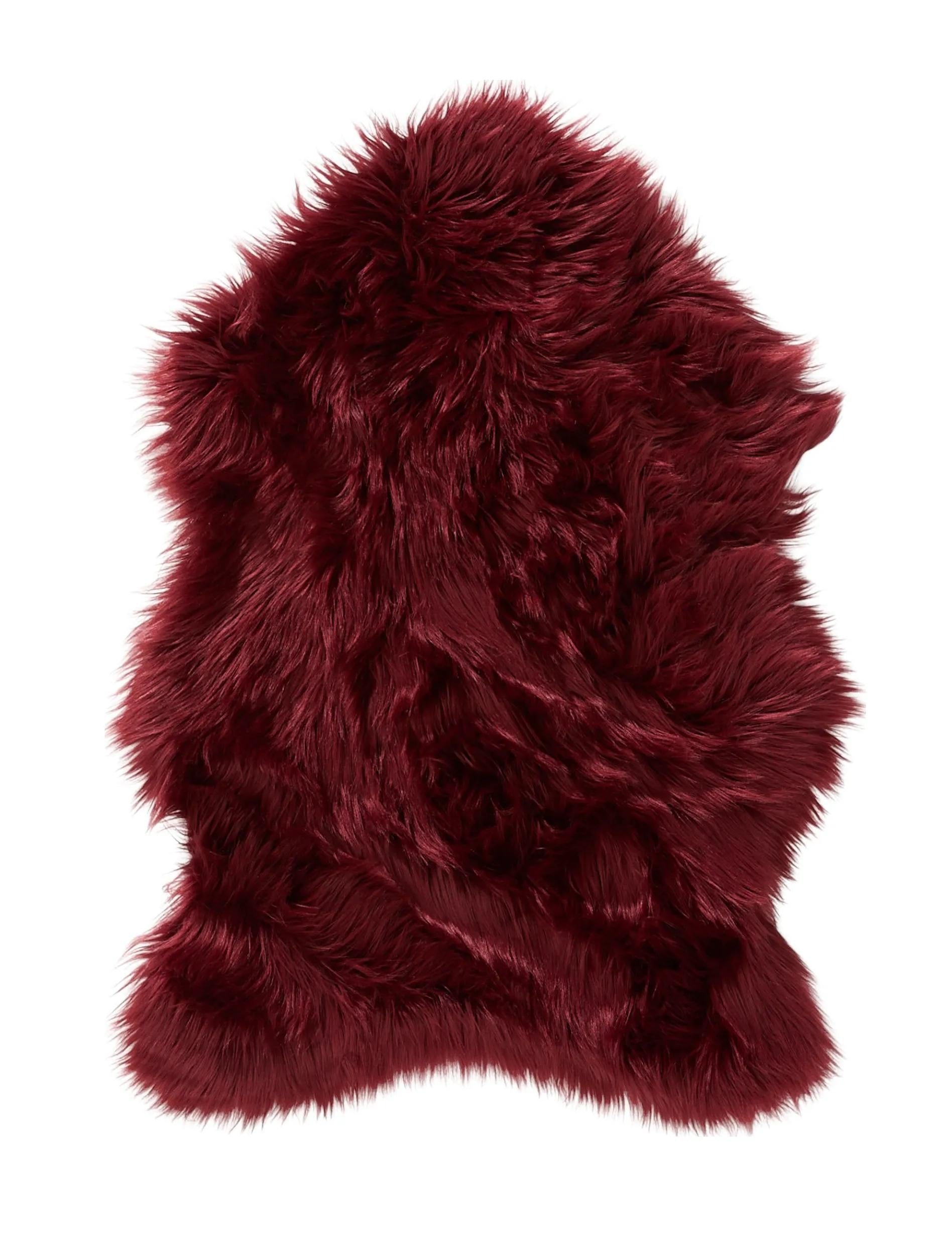 Blană artificială Nanuk – Bordo