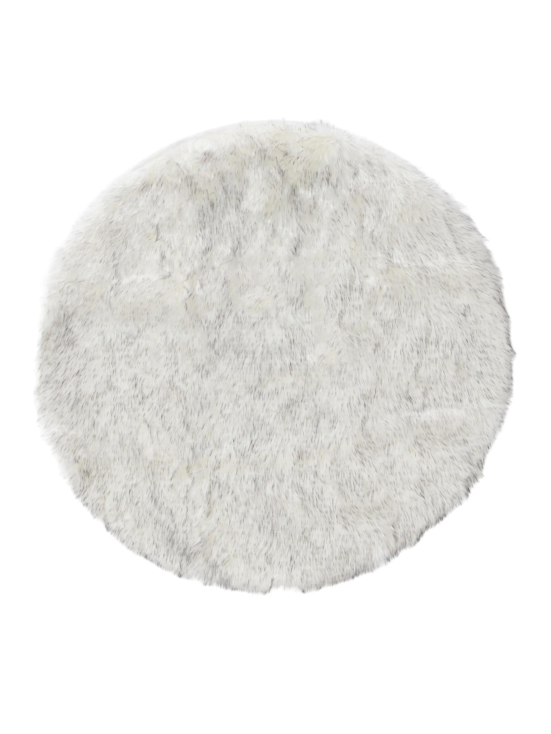 Covor shaggy lavabil Nanuk – Negru/Alb
