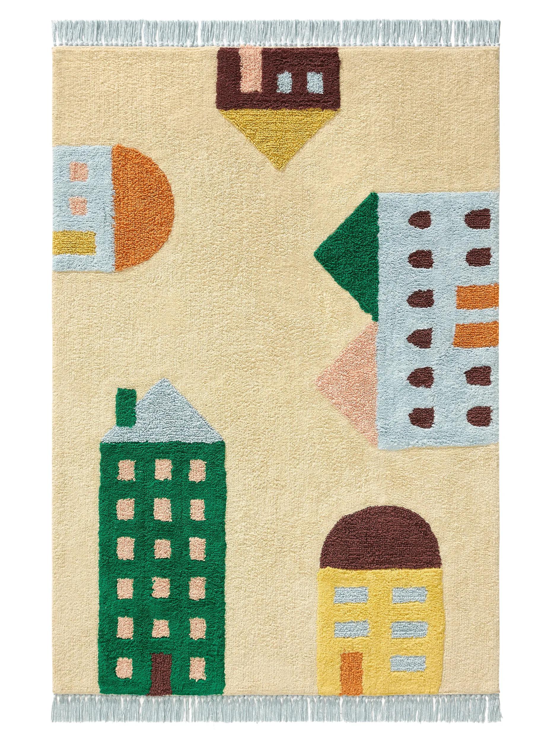 Covor lavabil din bumbac Niels – Multicolor