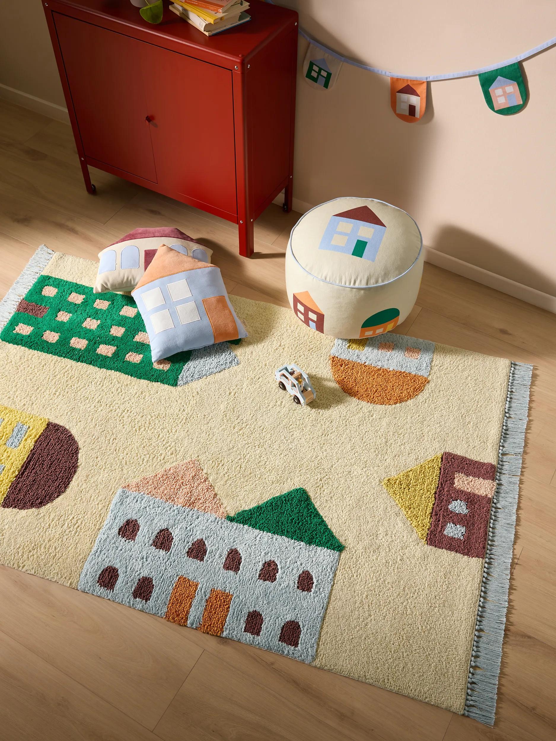 Covor lavabil din bumbac Niels – Multicolor