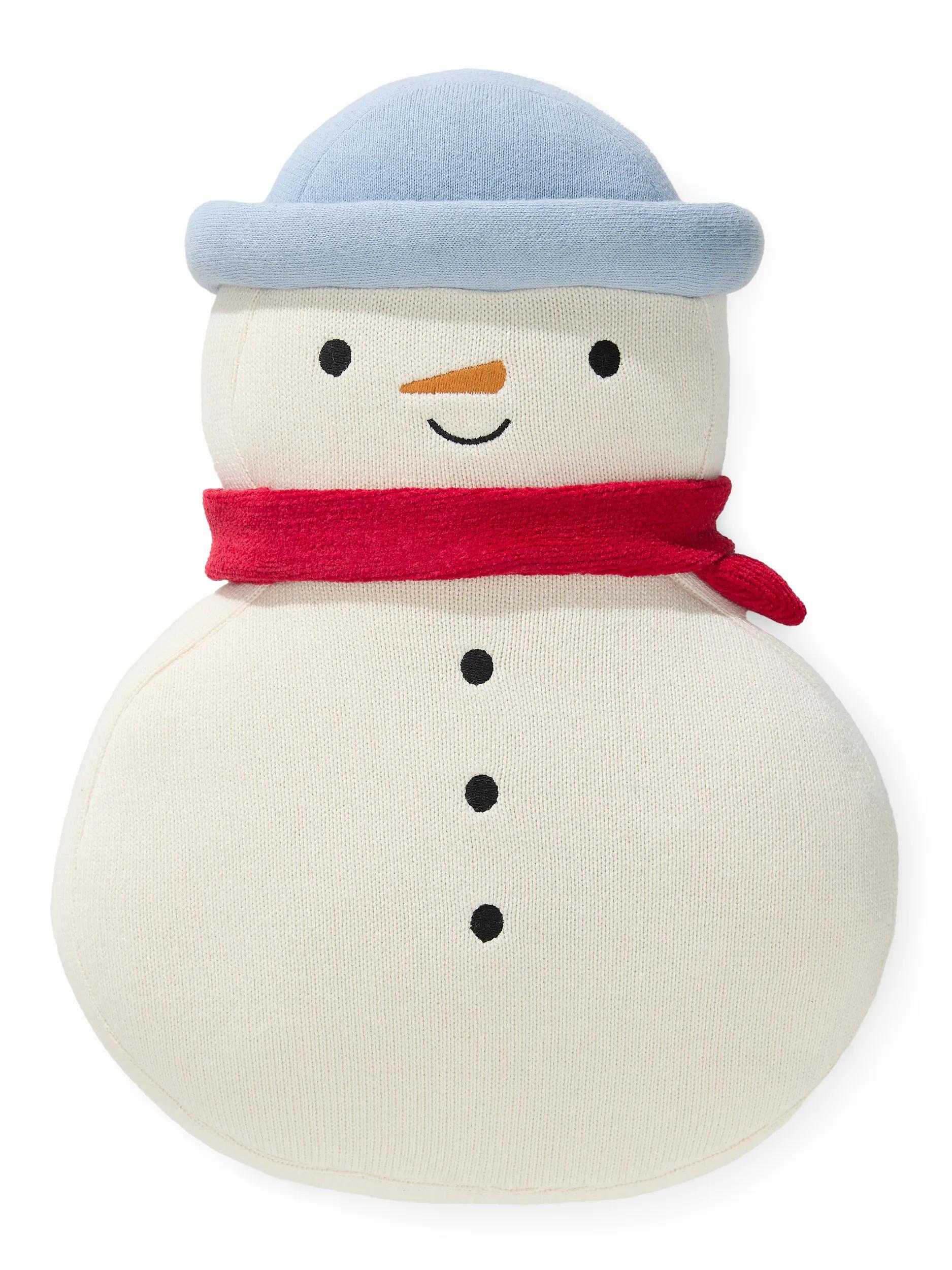 Pernă de Crăciun Snowman – Alb